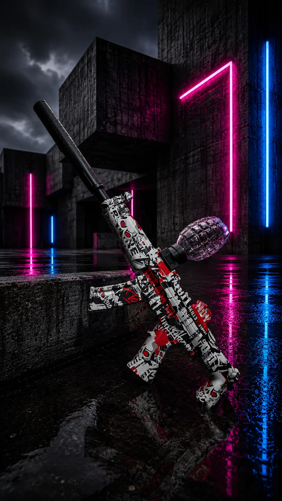 Mp5 red white